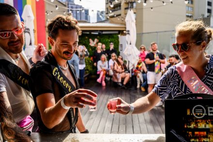 Spritz or Swallow, Sydney's best bottomless brunch and drag show, Darlinghurst Rooftop bar